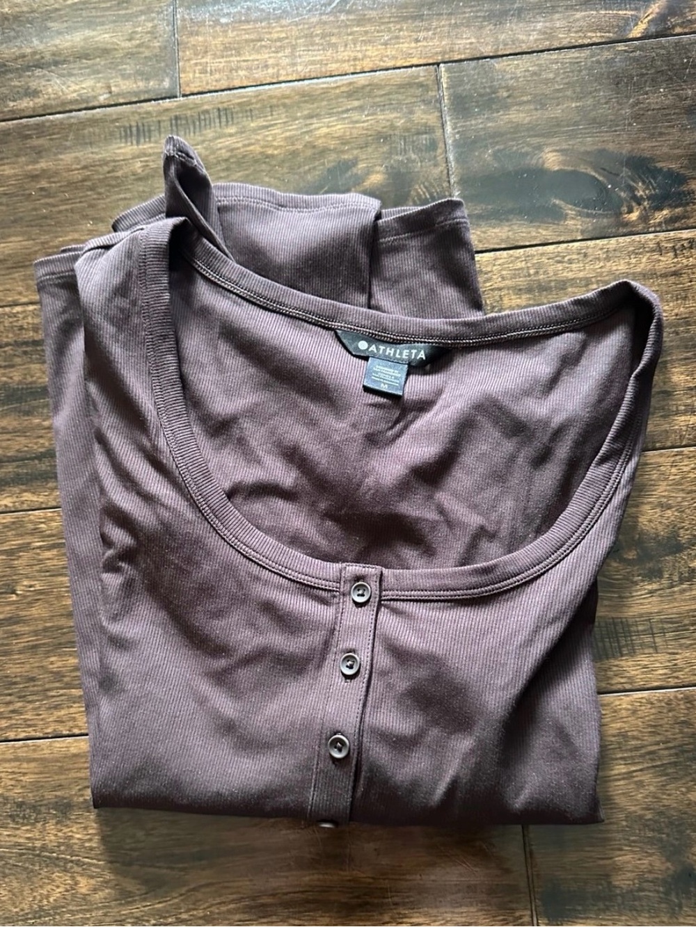 Athleta Signature Rib Henley - Picture 3 of 4